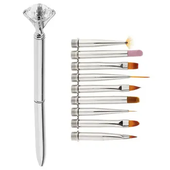 

1 Set of 10 Phototherapy Cables Multifunction Pen Set - Silver