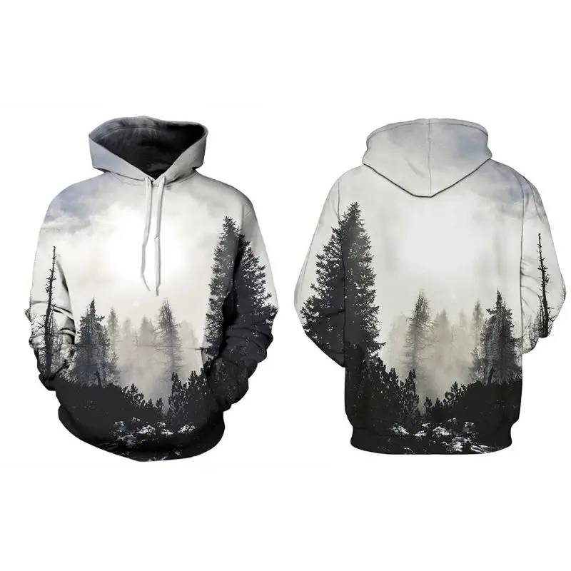 

Couples Sport 3D Printed Sweaters Round Neck Pullover Long Sleeve Casual Loose Tops