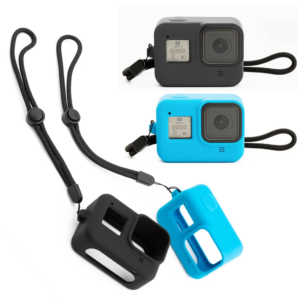 Силиконовый ударопрочный чехол для камеры для GoPro 8, защитная рамка для экшн-камеры