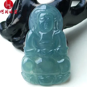 

Hezhou jewelry!Myanmar natural jade!Beautifully hand-carved!Guanyin pendant!Exquisite workmanship!10.66g