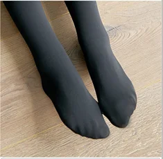 black 2 Теплые женские бархатные зимние леггинсы, длина по щиколотку, сохраняющие тепло, однотонные штаны с высокой талией, женские леггинсы - Цвет: black 2