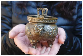 

Pure copper, felicitous wish of making money, word FU, Classical Incense burner, Buddha worship, worship the God of wealth