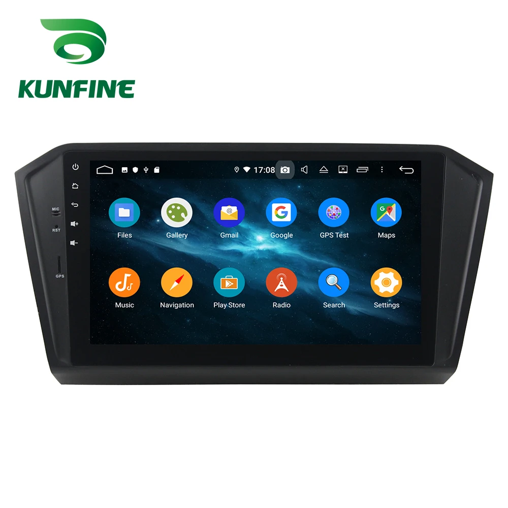 Top Android 9.0 Octa Core 4GB RAM 64GB Rom Car DVD GPS Multimedia Player Car Stereo Deckless for VW PASSAT 2015-2016 Radio WIFI 2
