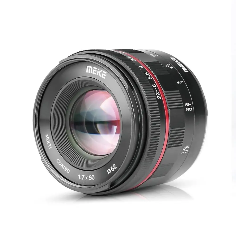 

Meike MK 50mm f/1.7 Large Aperture Manual Focus Lens for Fuji X-mount Mirrorless Cameras X-E3/X-T2/X-Pro2 with Full Frame/APS-C