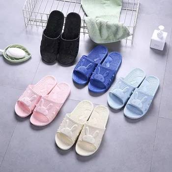 

Men Home Slippers Indoor Bathroom Household Non-slip Slippers Summer Couple Home Light Slippers Men's Flat Shoes Flip Flops @A12