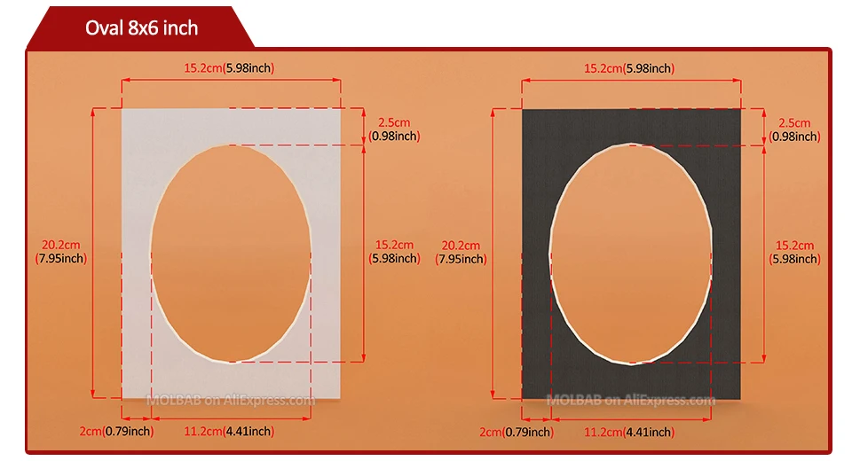 Белый/черный фото коврики овальным отверстием 7/8/10/16 дюймов картон крепления фактурной поверхностью рамы для картин пасс-Partouts 12 шт./лот