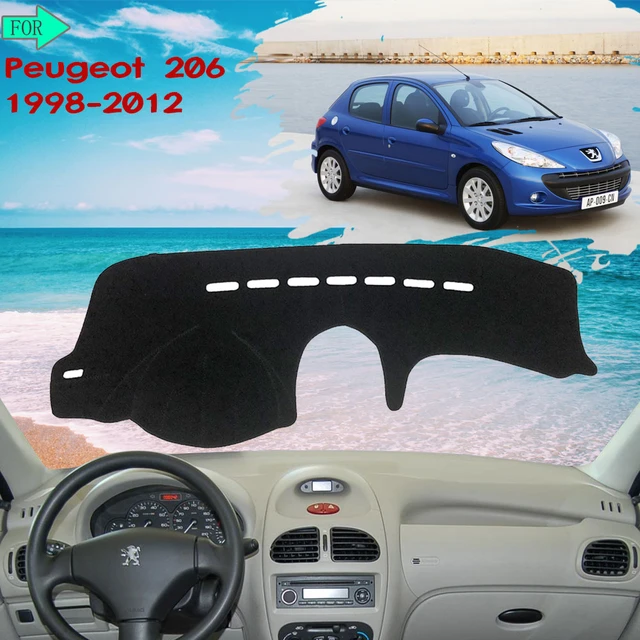 Couverture de tableau de bord, tapis de protection pour Peugeot 206 1998  1999 2000 2001 2002 2003 2004 2005 2006, accessoires de voiture légers -  AliExpress