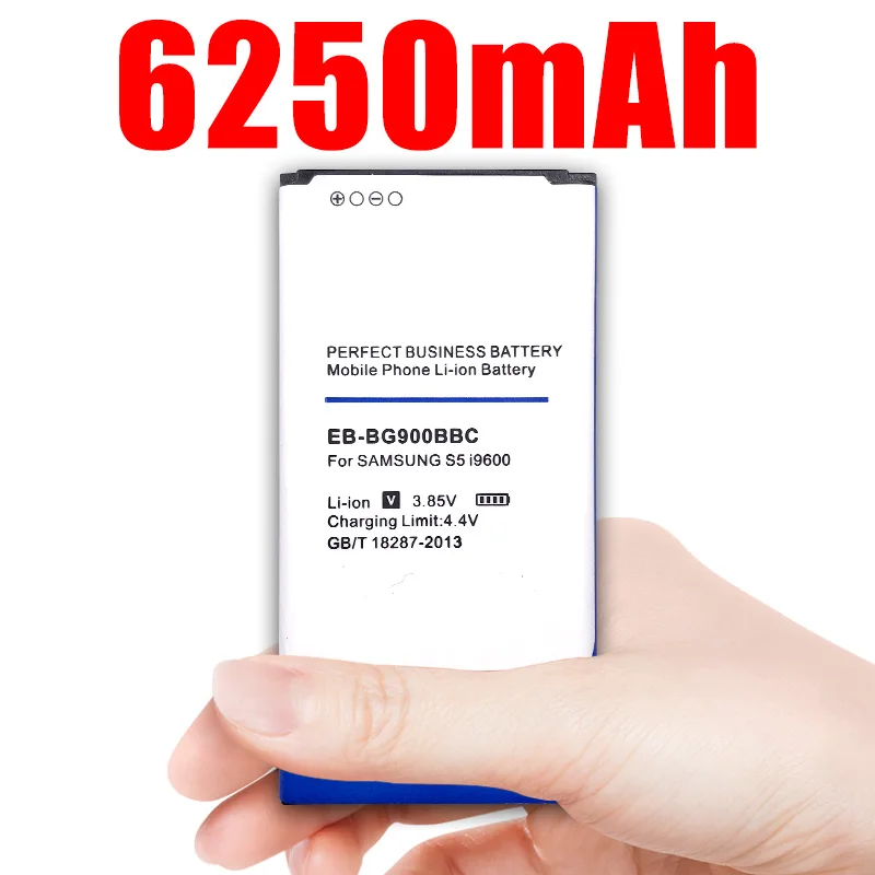 Батарея EB-BG900BBU EB-BG900BBC 6250 ма-ч для samsung S5 I9600 g910L/910 S/910 K/G9006V/G9008V/G9009D/G900