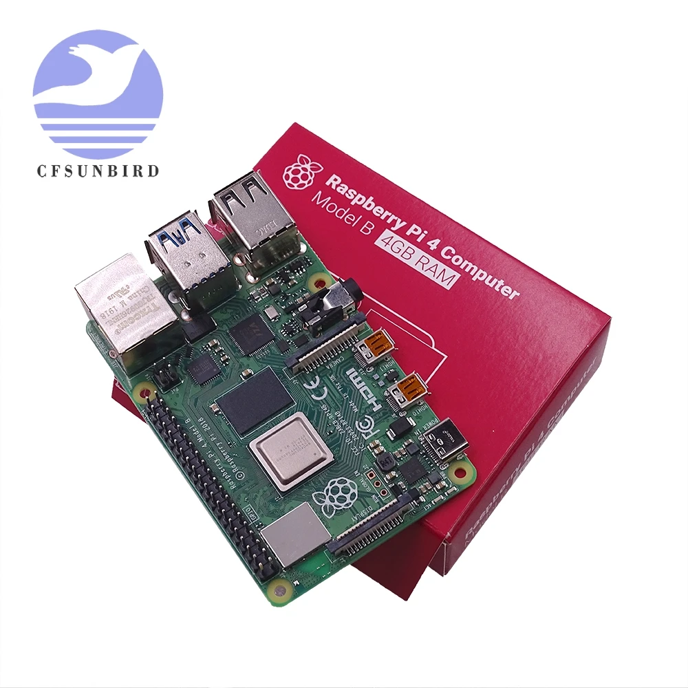 Официальный Raspberry Pi 4 Модель B макетная плата комплект ram 1G/2G/4G 4-ядерный процессор 1,5 ГГц 3 Спидера, чем Pi 3B