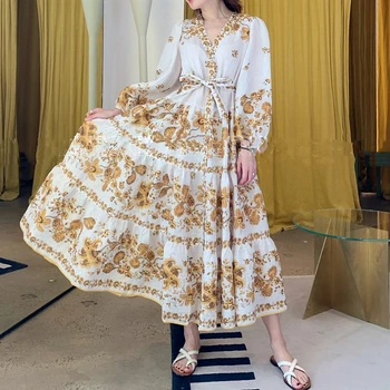 

2020 summer woman printed dresses