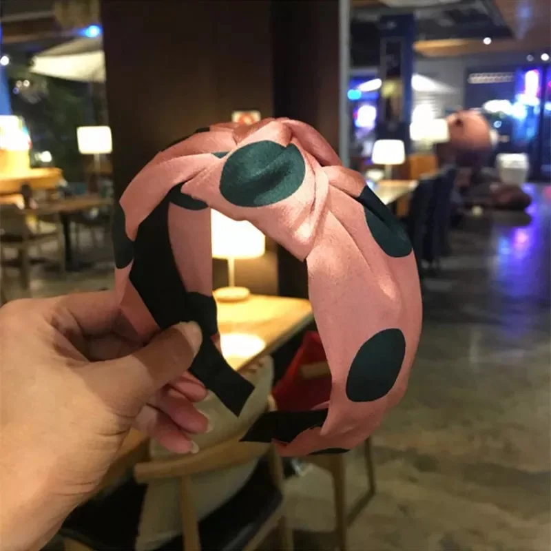 Модные аксессуары для волос из бутика Женская яркая лента с узлами и широкими