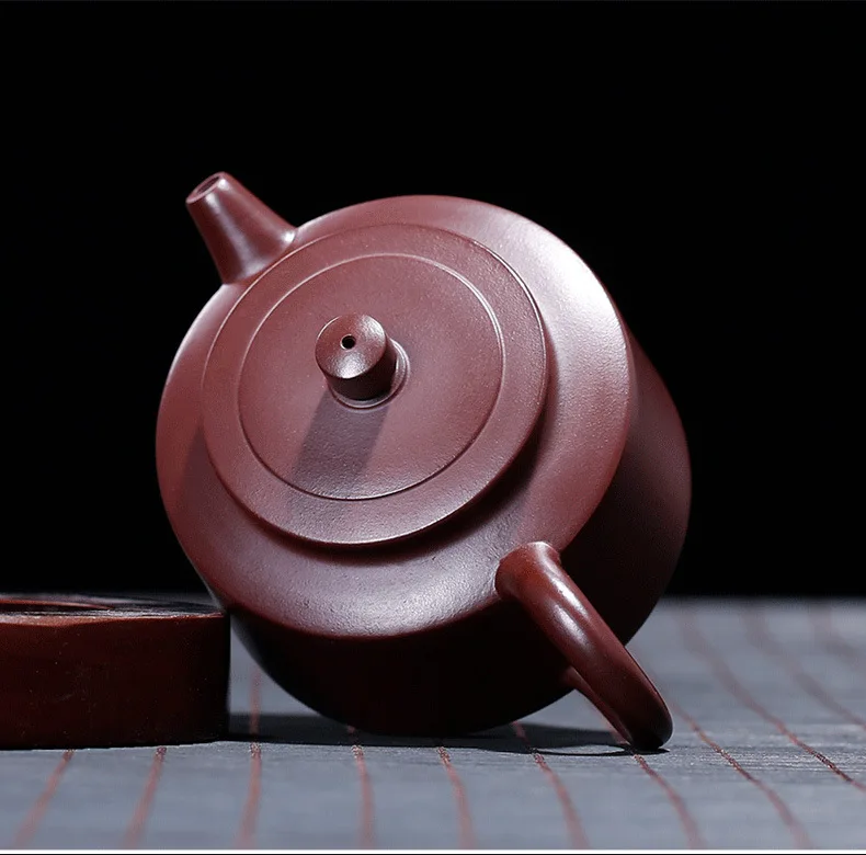 Yixing De Clock Исин Глиняный Чайник агент чайный сервиз НЕОБРАБОТАННАЯ руда фиолетовый баклажан грязь Германия-китайский горшок полностью ручной работы чайник оптом