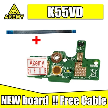 

For Asus K55 K55VD K55VJ K55VM Power Button Switch button BOARD With Cable 69N0M7C10F02 100% Tested Fast Ship