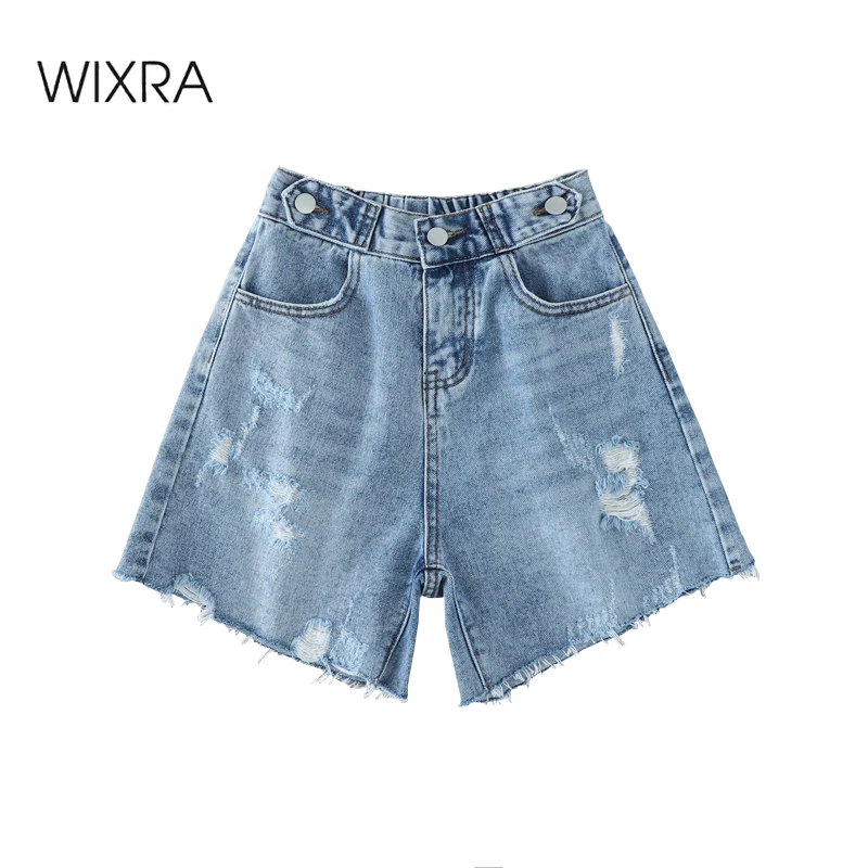 Женские джинсовые шорты Wixra летние брендовые классические брюки с высокой