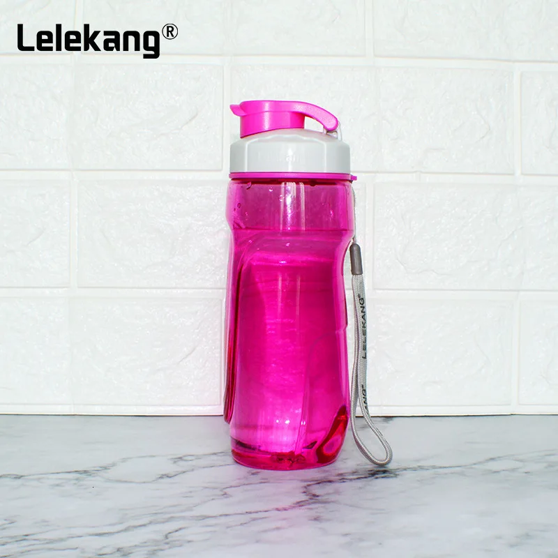 pink Бутылка Joy 500 мл воды детская спортивная бутылка с соломинкой напиток Тритан Bpa Бесплатный милый фильтр Дети ручка тренажерный зал пластик кемпинг Bebidas - Цвет: pink