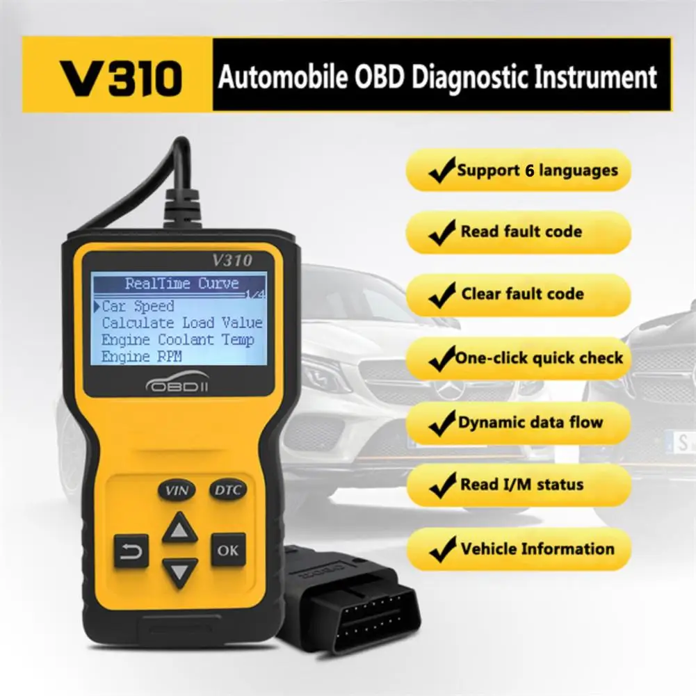 OBD2 автомобильный диагностический сканер OBD II датчик температуры охлаждающей