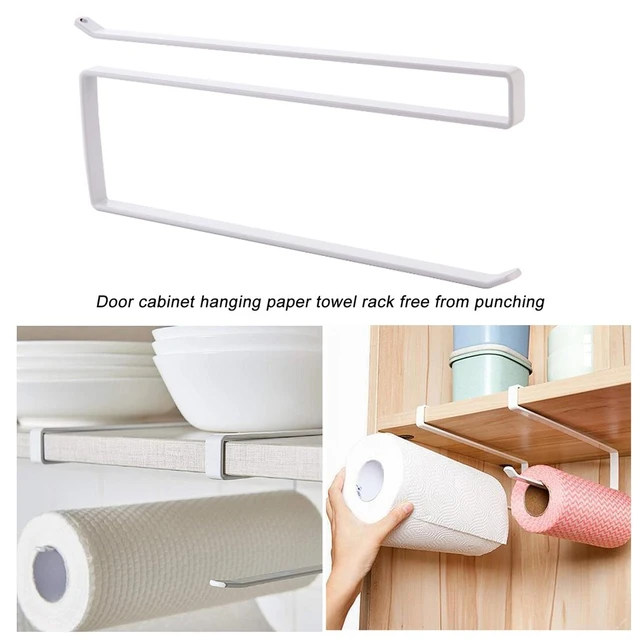 Under Cabinet Paper Towel Holder Forged Iron Paper Towel Hanger 