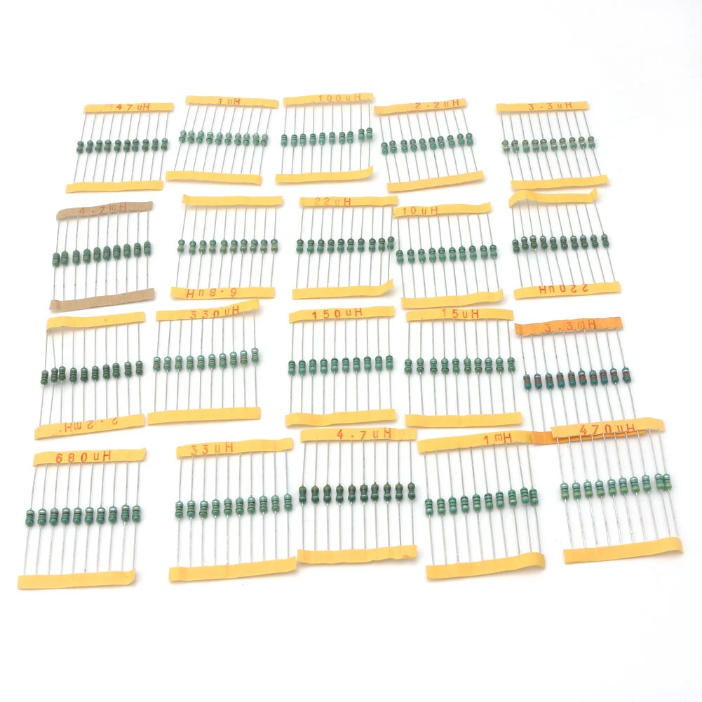 

200 Pcs 20 Value DIP Color Wheel Parts 10 Percent Tolerance Power 0.5W Electrical Equipment Professional Resistors Inductor Kits