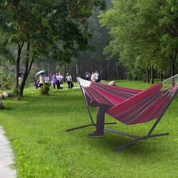 

Comfort Hanging Chair Bed Hammock Yard Striped Hanging Chair Large Hammocks Chair Thick Canvas Stripe Bed Hammock