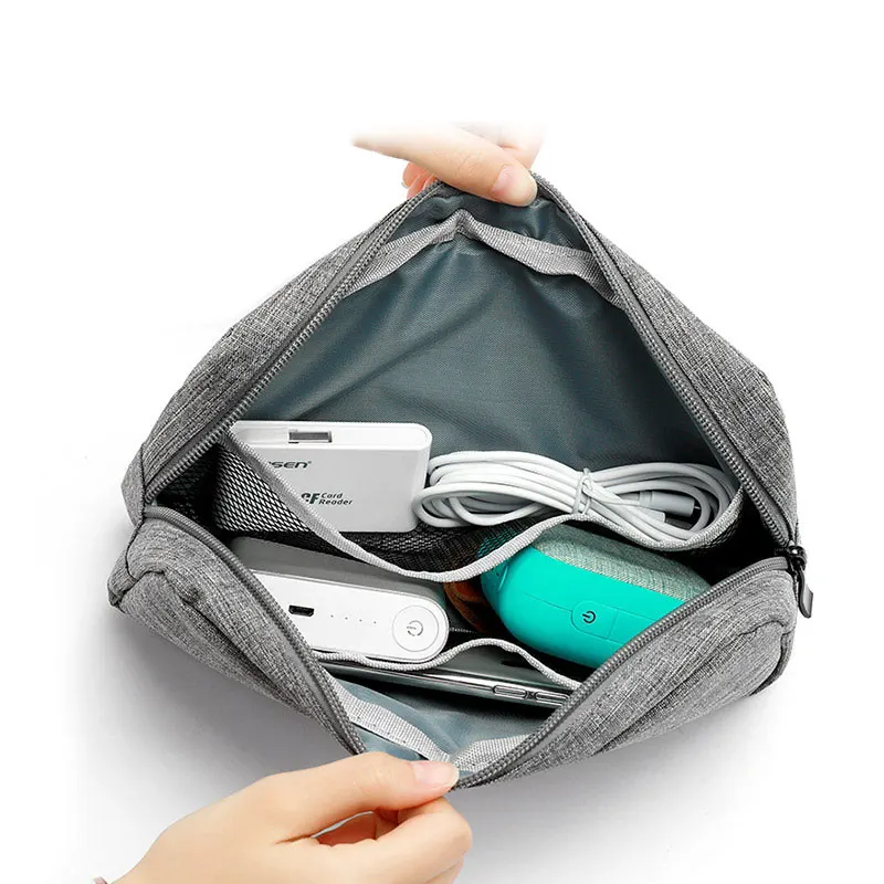 Дорожный Чехол-органайзер для хранения наушников, сумка для хранения, цифровая портативная сумка на молнии, аксессуары, зарядное