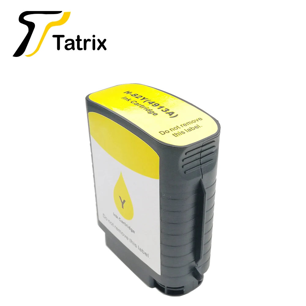 Tatrix совместимый чернильный картридж для hp 10 hp 82 hp 10 82 для Designjet 10 шт./20пс/120nr/50 шт. 500/510/800/800p C4911A струйный принтер - Цвет: 2 Yellow