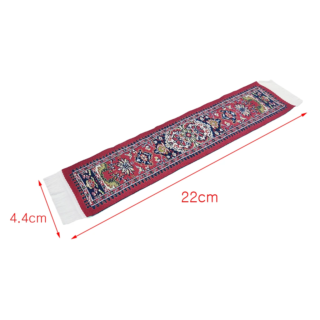 12th Floor Covering Turkish Style Rug Embroidery Cloth Mat for Dolls House Room Garden Decorative