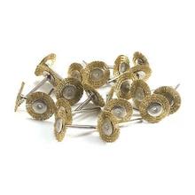 10 шт. латунные щетки колеса провода удаления краски ржавчины очистка от загрязнения Металлообработка полировка мощность роторные инструменты