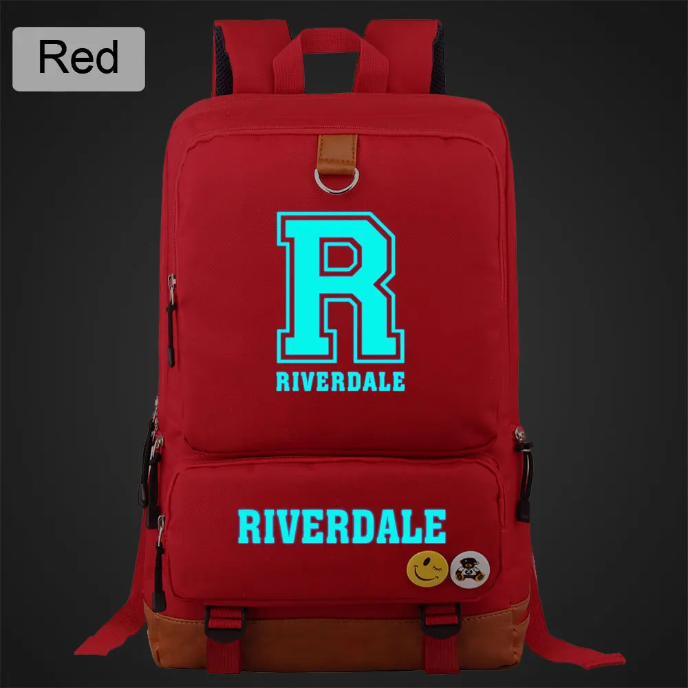 DL04-02 Blue Luminous Riverdale South Side Serpents Boy Girl Book School Bag Women Bagpack Teenagers Schoolbags Men Student Backpack - Color: DL04-02