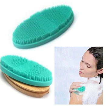

Bath Brush Silicone Bath Brush Back Wash Facial Massage Spa Gym Birthday Gift for Baby Wife Male Family