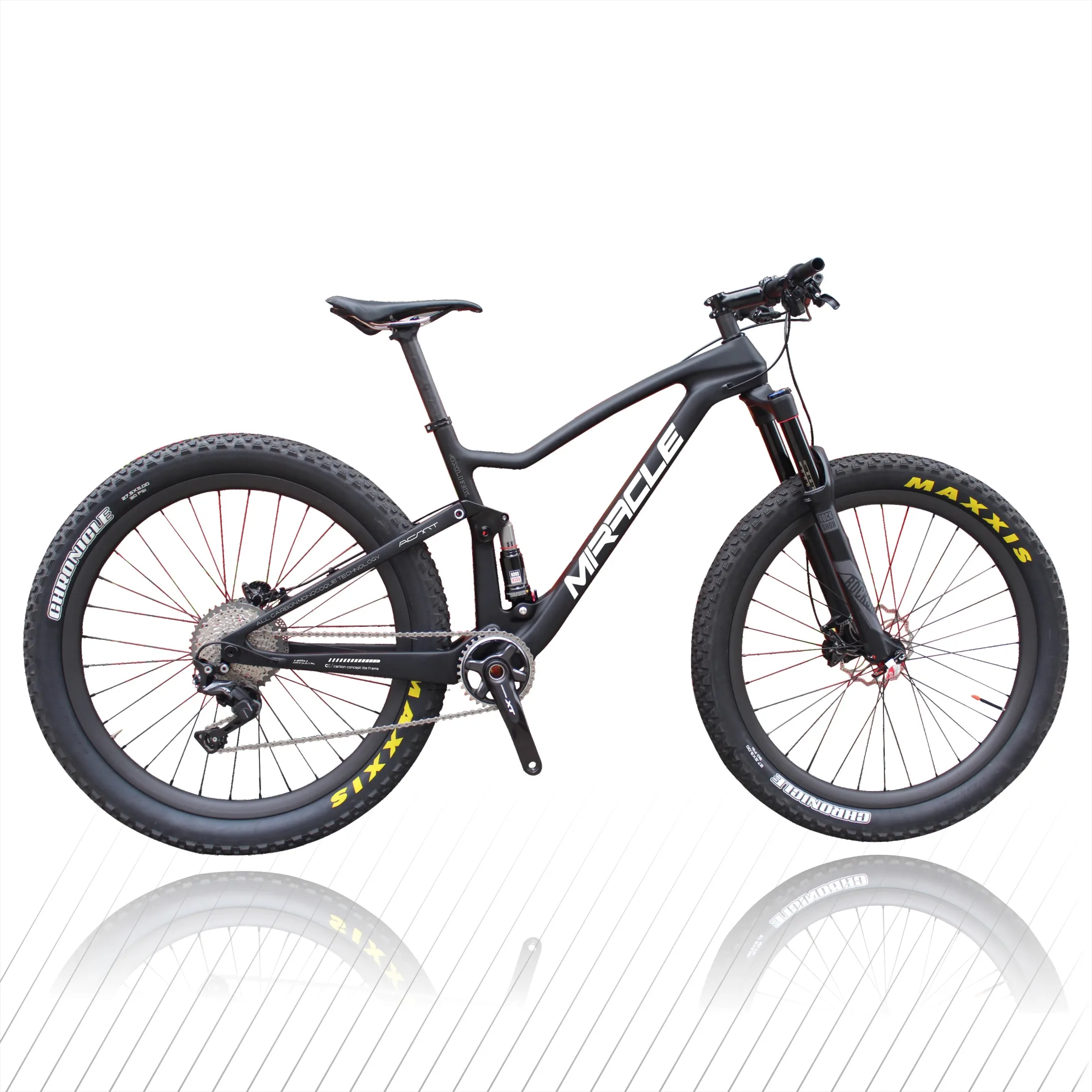 carbon fiber full suspension mountain bike