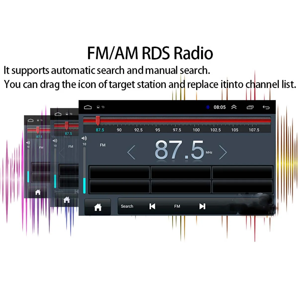 Audew " 1080 P HD дисплей bluetooth Автомобильный gps навигация Android 8,1 радио FM Авто навигаторы для hyundai Sonata i40 i45 2011