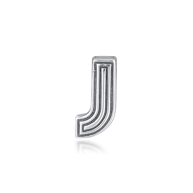Reflexions Letter J Clip Beads 925 Sterling Silver Charm Fits Europe Bracelets Charms Original Bead Jewelry Making | Украшения и