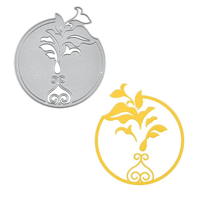

Diyarts Flower Round Metal Cutting Dies Christmas Stencils for DIY Scrapbooking Embossing Paper Cards Die Photo Album Making