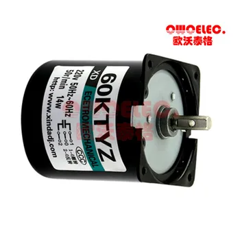 

2.5RPM /5RPM/10RPM/15RPM/20RPM/30RPM /40RPM /50RPM /60RPM 220V AC 14W Gear Motor 60KTYZ Permanent Magnetic Synchronism Motor