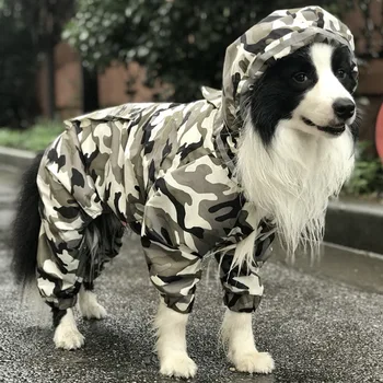 

Dog Raincoat Pet Pug French Bulldog Clothes for Dogs Jumpsuit Rain Coat Cloak Labrador Waterproof Golden Retriever Jackets
