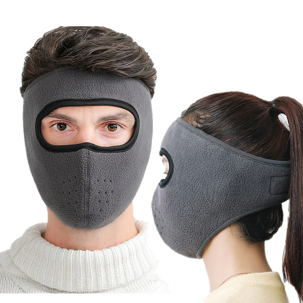 Мужская и женская зимняя ветрозащитная теплая флисовая маска для езды на велосипеде/велосипеде Спортивная маска для лица Лыжные маски Прямая поставка