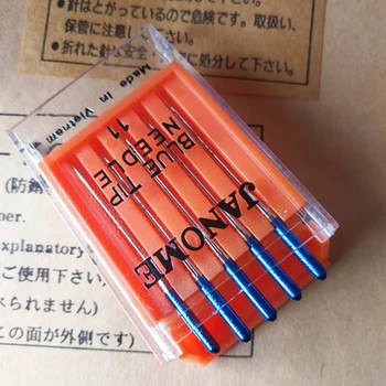 

Zhenshanmei Household Sewing Machine Needle, Elastic Knitted Fabric Anti-Jump Needle Blue Needle No.11, Purple Needle 14