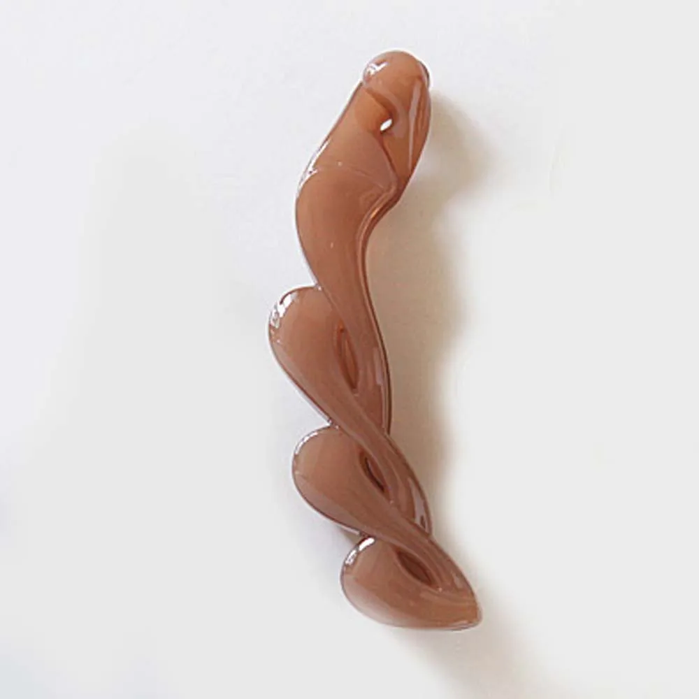 1 шт., зажим для волос с банановым зажимом, Корейская Шпилька, держатель для конского хвоста, женские заколки, аксессуары для волос, плетеные инструменты - Цвет: brown