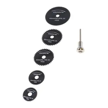 

6pcs/Set HSS Mini Circular Saw Blades Cutting Disc Power Tools for Wood Plastic