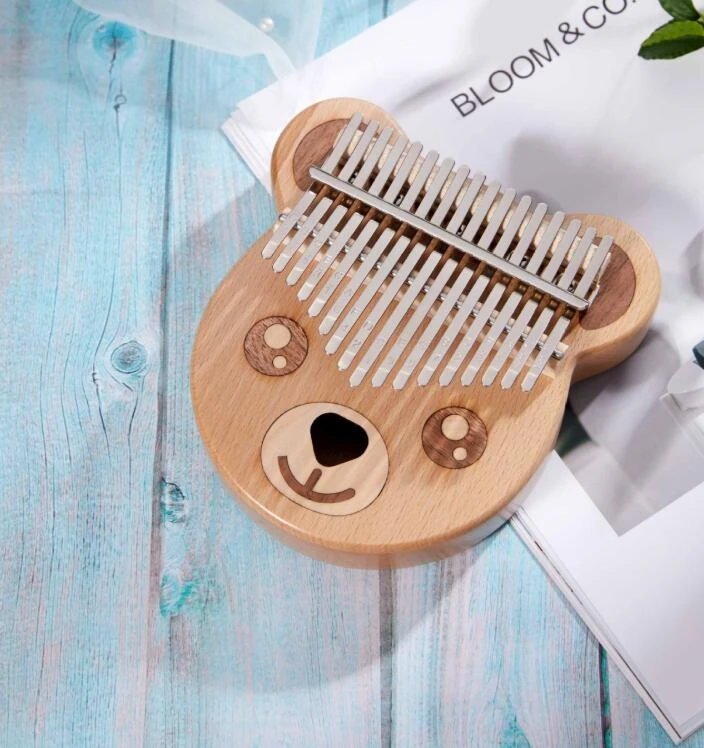 17-key Kalimba африканское красное дерево акации палец пальца фортепиано 17 ключ твердой древесины калимба музыки