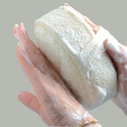 Natural Loofah Sponge Bath Ball Shower Rub Bath Shower Wash Body Pot Sponge Scrubber Durable Healthy Massage Brush New
