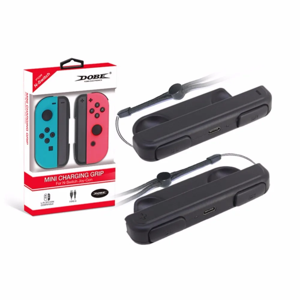 

Portable Controller Charging Dock Charger Black Gamepad Stand Case Grip ABS for Nintendo Switch NS NX Joy-Con Console