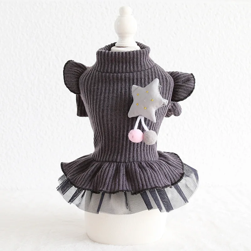 Осенне-зимние новые стильные юбки разных цветов, размеры Xs-xl, одежда для домашних животных с бантом, красивые костюмы для собак - Цвет: 5