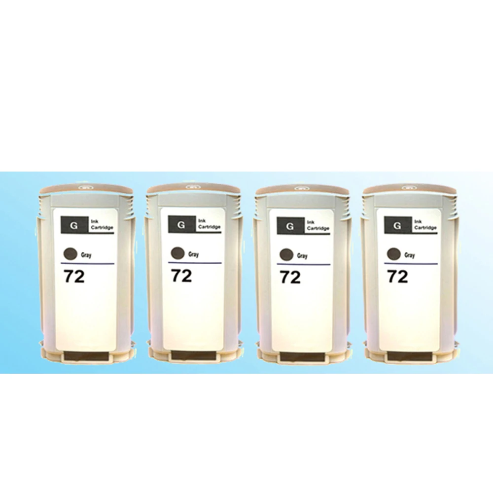 4x Совместимый картридж для hp72 C9374A серый T770 T790 T1120PS T1120HD T1100 T1100S принтер