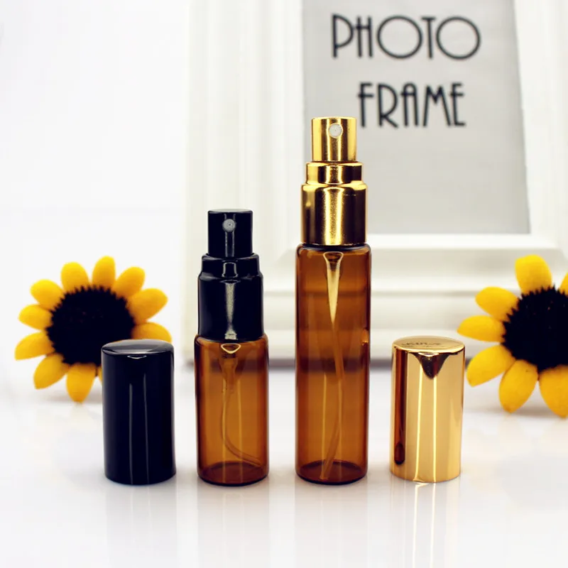 5 Flacons Pulvérisateurs Vides En Verre De 5 Ml - Pour Parfum, Huiles - Neuf, Générique
