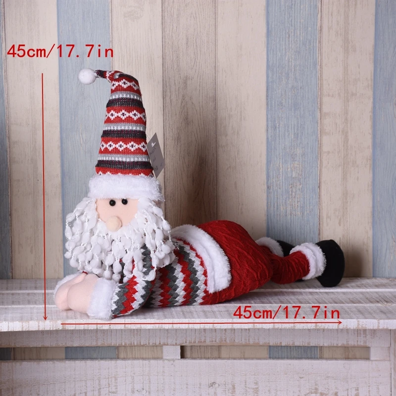 47 см Санта Клаус рождественские украшения для дома Enfeite De Natal большая кукла игрушка рождественские украшения для елки рождественские украшения - Цвет: SDZS24801