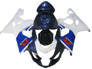 

Injection Bodywork Fairing Kit for Suzuki GSX R600 R750 K4 2004 2005 Blossy Blue White ABS