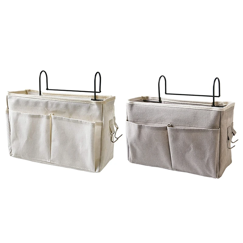 Bedside Hanging Pocket Storage Bag Bedside Storage Caddy Organizer