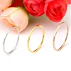 Simple 1MM Thin Stainless Steel Couple Ring For Women Mens Fashion  Classic Lover Finger Jewelry Birthday gifts ► Photo 2/6