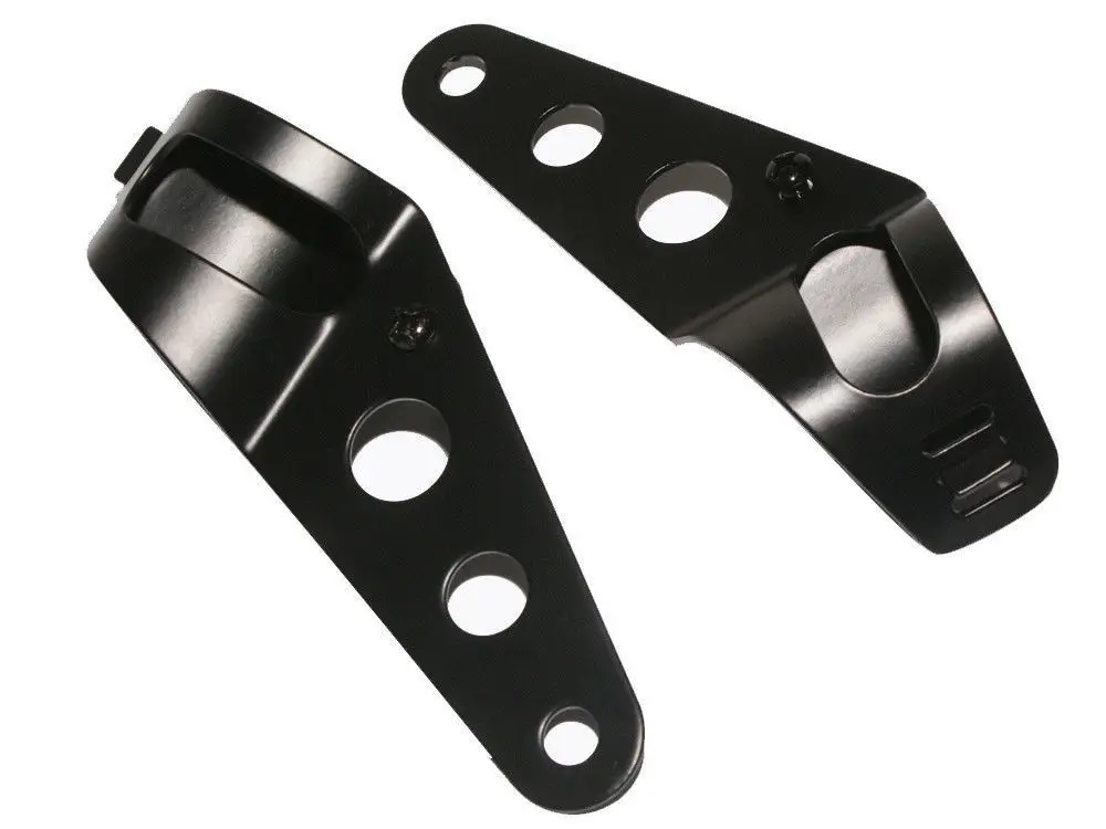 Adjustable 35~43mm Black Motorcycle Headlight Mounting Brackets Fork Clamps